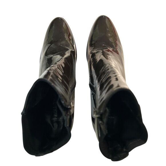 Aquatalia Rogue Royale Ankle Boot Patent Leather Italy Green Size 9 Waterproof - Picture 12 of 16